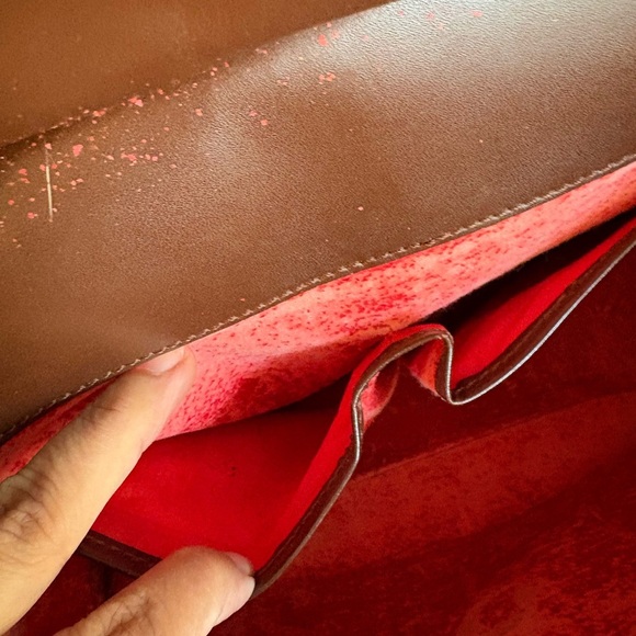 Celine Brown Leather Hobo Shoulder Bag - Picture 6 of 10